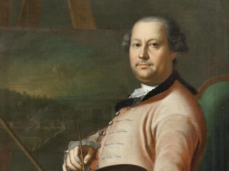 1704-Johann Ulrich Schnetzler - Ritratto del pittore Christian Georg Schütz